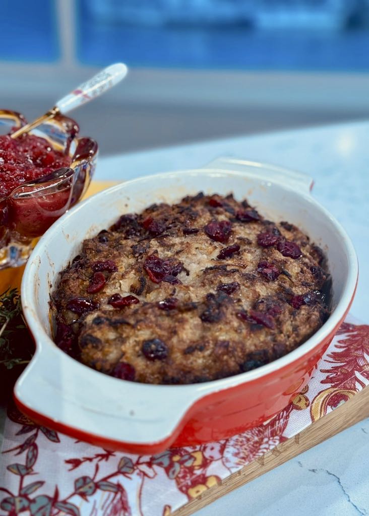 freeze ahead cranberry thyme ginger stuffing
