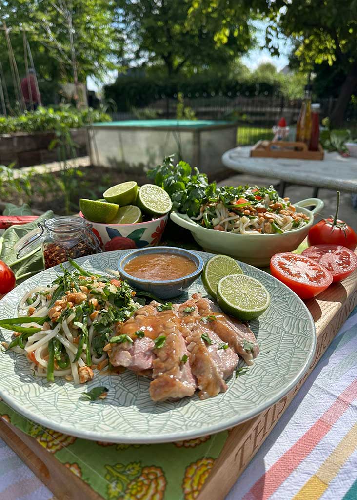 rice noodle salad