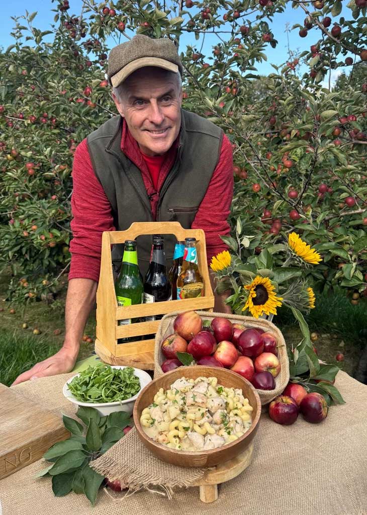 Sauteed Chickenw with Apples, Honey & Cider