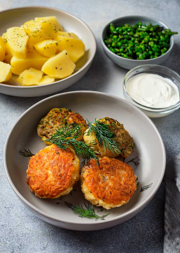 Phil's Norwegian Fish Cakes with Dill Potatoes