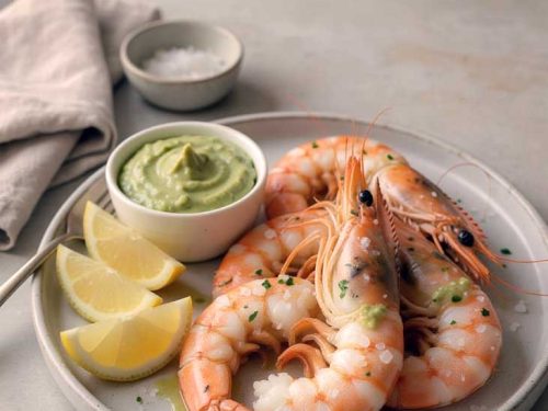 Almerian Prawns with Garlic and Green Aioli